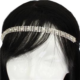 Rhinestone Square Shape Hair-Band