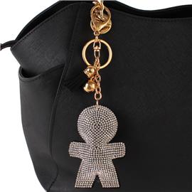 Boy Rhinestone Key Chain