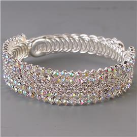 Rhinestone Bangle Bracelet