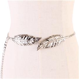 Metal Leaf Chain Belt