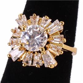 ""8" Baguette Cubic Zirconia Ring "