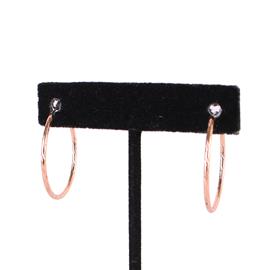 "".30" Endless Texture Hoop Earring"