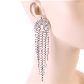 Rhinestone Fringe Earring