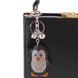 Rhinestones Pinguin Key Chain