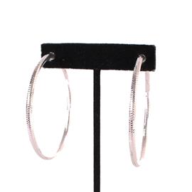 "".60" Metal Clip-Hoop Earring "