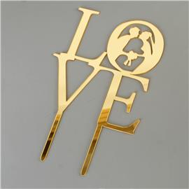 Acylic Love Cake Topper