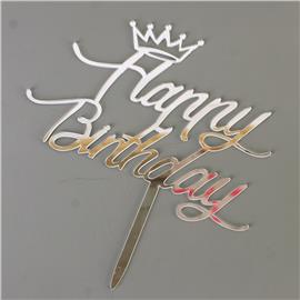 Acrylic Happy Birthday Cake Topper