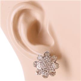 Rhinestone Flower Earring