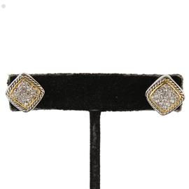 CZ Square Earring