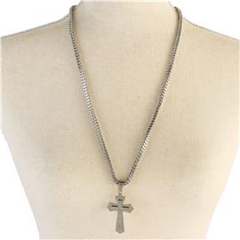 Stainless Steel Cross Necklace