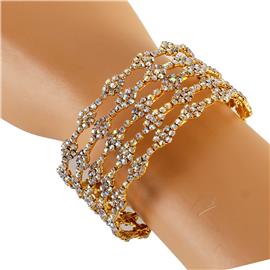 Rhinestones Layereds Bangles Bracelet