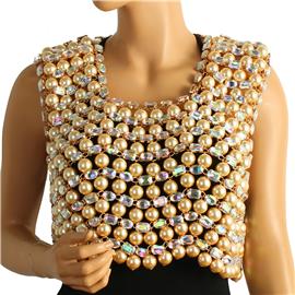 Pearl Top Body Chain