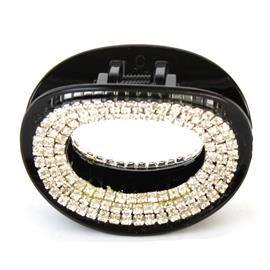 Rhinestones Acrylic Oval Hair Claw