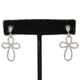 CZ Cross Earring