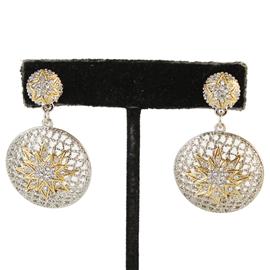 CZ Round Star Earring