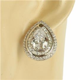 Cubic Zirconia Tear Earring