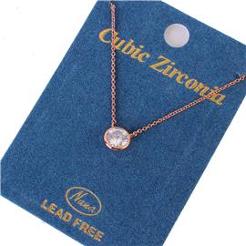 CZ Pendant Necklace