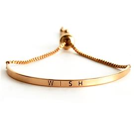 Metal Wish Slide Bracelet