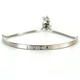 Metal Luck Slide Bracelet