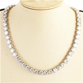 "16" 7mm Cubic Zirconia Tennis Necklace"