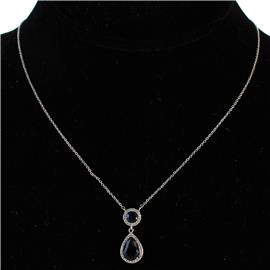 CZ Teardrop Necklace