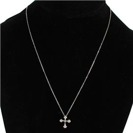 CZ Cross Necklace