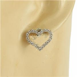 CZ Heart Earring