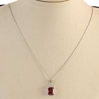 CZ Rectangle Necklace