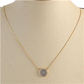 CZ Round Necklace