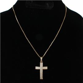 CZ Cross Necklace