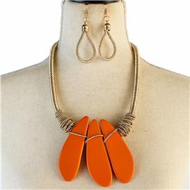 Fashion Drop Necklace Set