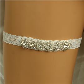 Rhinestones Laces Wedding Garter