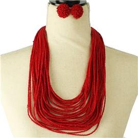 Fashion Layereds Beads Necklace Set