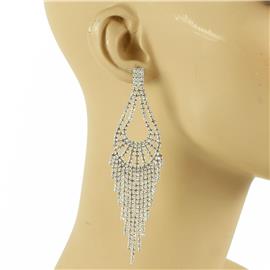 Rhinestones Fringeds Earring