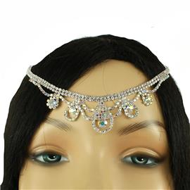 Rhinestones Teardrop Head Chain