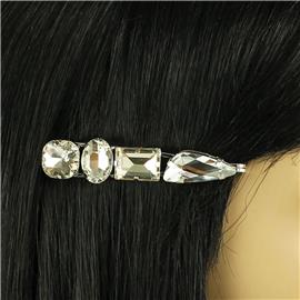 Crystal Geometric Shape Hair Pin