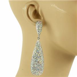 Crystal Tear Long Earring