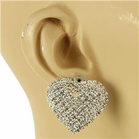 Rhinestones Heart Earring