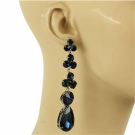 Crystal Long Tear Earring