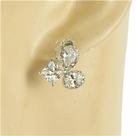 CZ Geometric Earring