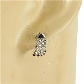 CZ Feet Stud Earring