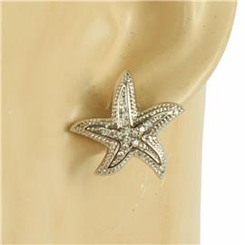 CZ Starfish Earring