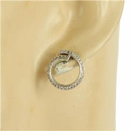 CZ Circle Earring