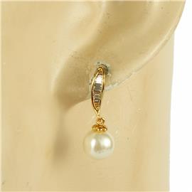 CZ Pearl Earring