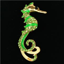 Seahorses Brooch