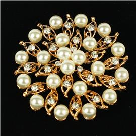 Pearl Flower Brooch