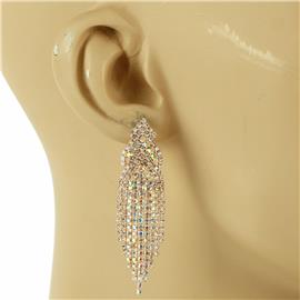 Rhinestones Casting Fringeds Earring