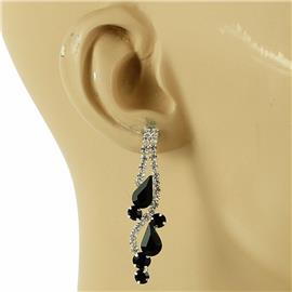 Rhinestones Tear Earring