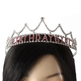 Rhinestones Happy Girl Tiara