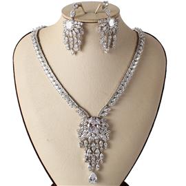 Cubic Zirconia Fancy Necklace Set